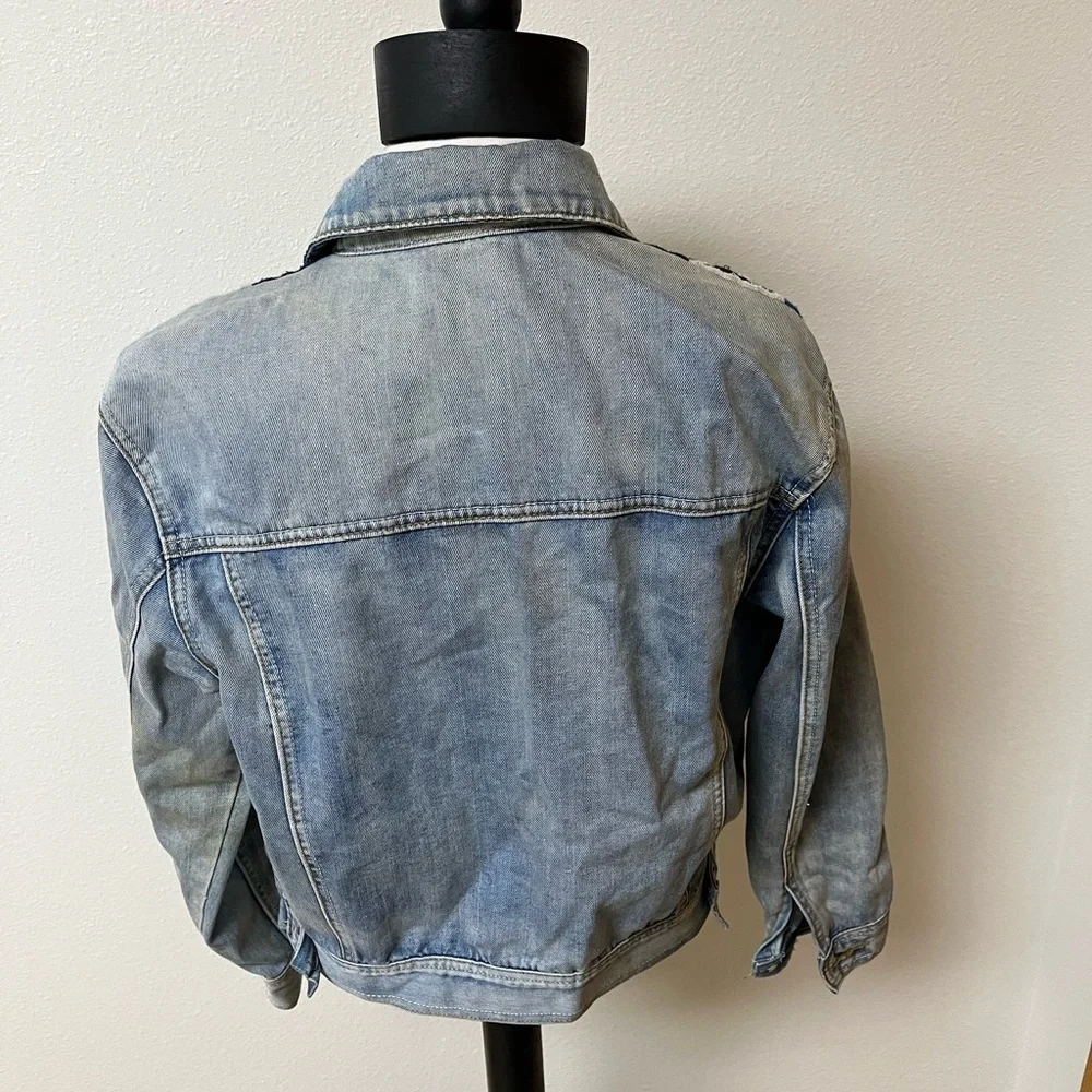 PPLA Classic Blue Denim Jacket women’s size S - Picture 2 of 3